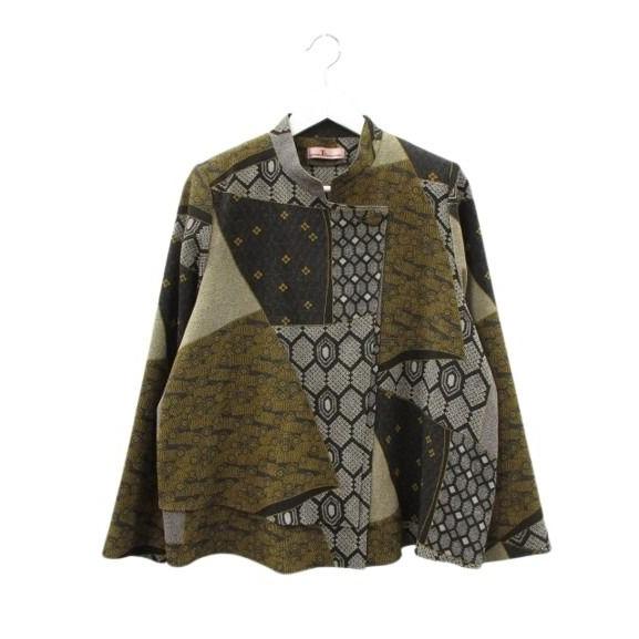 シセンドウ 詩仙堂 HITOSHI TAMURA ちりめん 縮緬 カーディガン