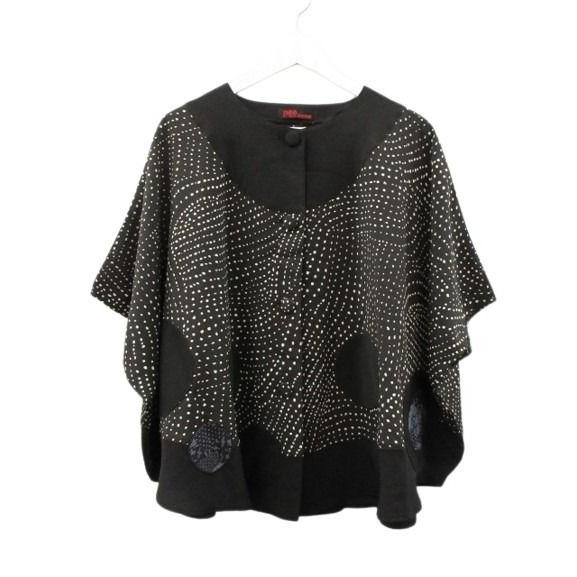 シセンドウ 詩仙堂 HITOSHI TAMURA ちりめん 縮緬 ポンチョ