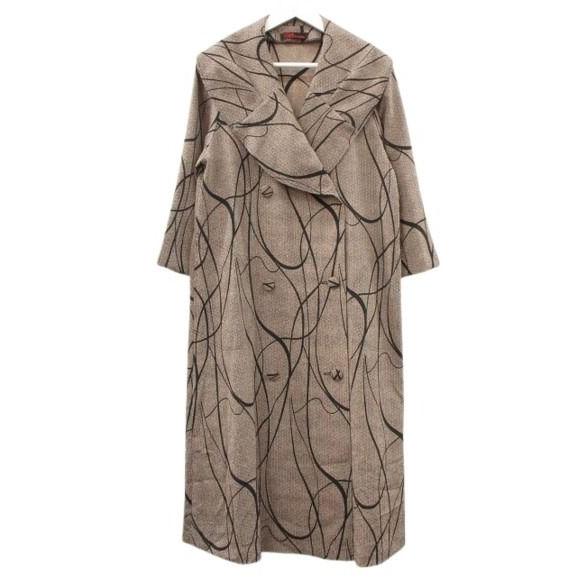 詩仙堂 HITOSHI TAMURA ちりめん 縮緬 ビッグカラー コート 毘沙門亀甲