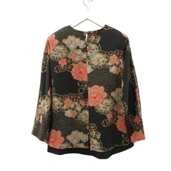 シセンドウ 詩仙堂 HITOSHI TAMURA ちりめん 縮緬 レイヤード ブラウス