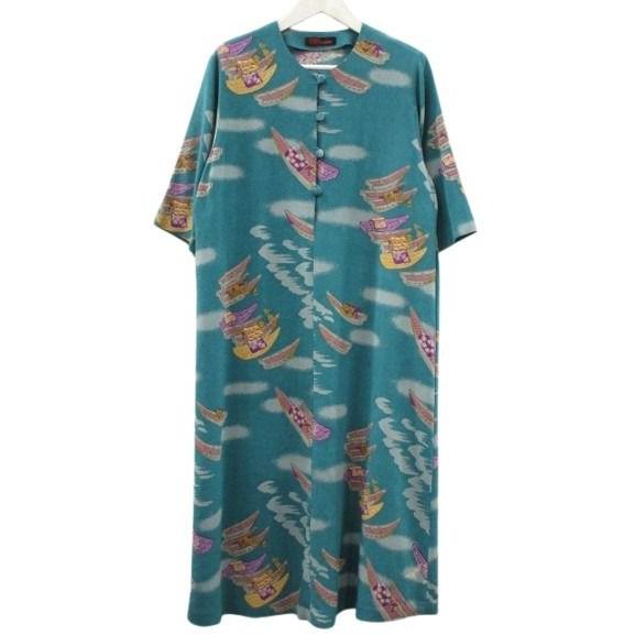 シセンドウ 詩仙堂 HITOSHI TAMURA ちりめん 縮緬 ワンピース 半袖 和