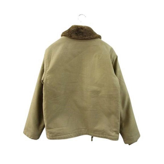 YMCLKY N-1 NXsx15122 デッキジャケット 36 ベージュ ジップアップ