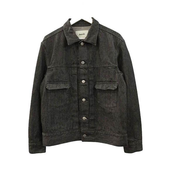 ジーニック JEANIK ブラック デニムジャケット 2ndタイプ L JEANIK0102