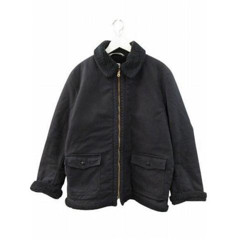 ネセサリーオアアンネセサリー 裏ボア デッキジャケット ネイビー 3 ネセサリーオアアンネセサリー Necessary or Unnecessary 裏ボア