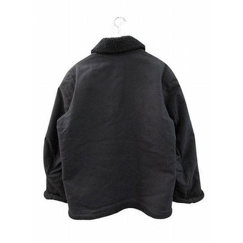 ネセサリーオアアンネセサリー 裏ボア デッキジャケット ネイビー 3 ネセサリーオアアンネセサリー Necessary or Unnecessary 裏ボア