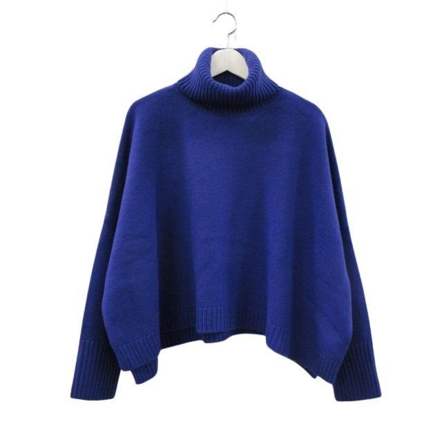 【極美品】LARDINI シルクカシミヤ ニットセーター 50 XL パープル 23区（ニジュウサンク） 未使用品 オンワード樫山 ウールカシミヤ