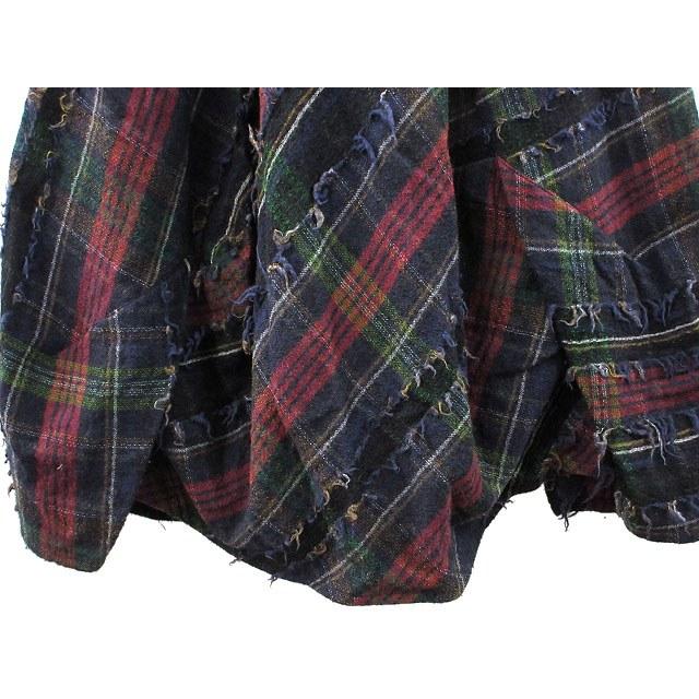 ジウ 慈雨 センソユニコ 変形 バルーン スカート 40 ネイビー 紺