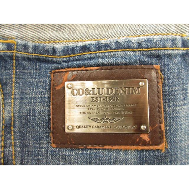 ココルル　デニム　ケツルル　size31 y2k 平成ファッション COCOLULU ココルル デニム ジーンズ ケツルル ブルー 青 31 綿