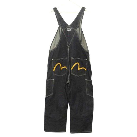 EVISU（エヴィス） エプロン付き デニム ダブルニー オーバーオール 34