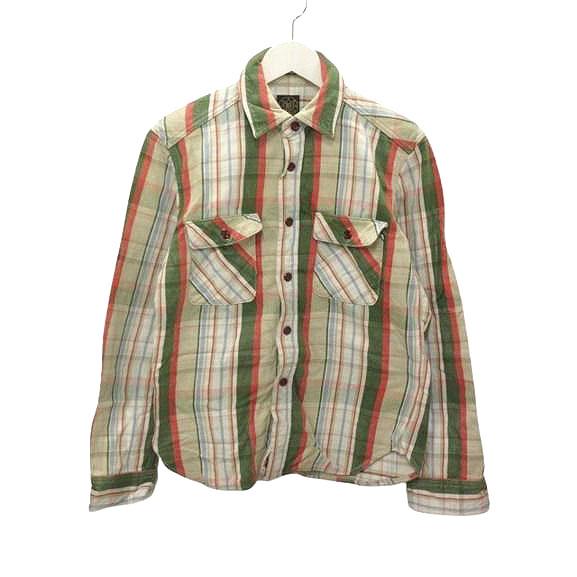 ジェラード JELADO ネルシャツ チェック柄 長袖 ボタンシャツ 15