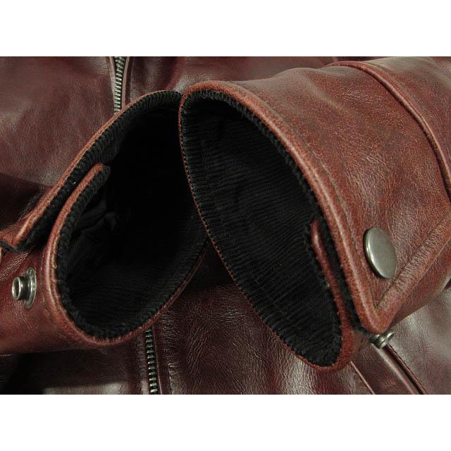 ボリーニ BOLINI レザージャケット シングルライダース ブラウン 48