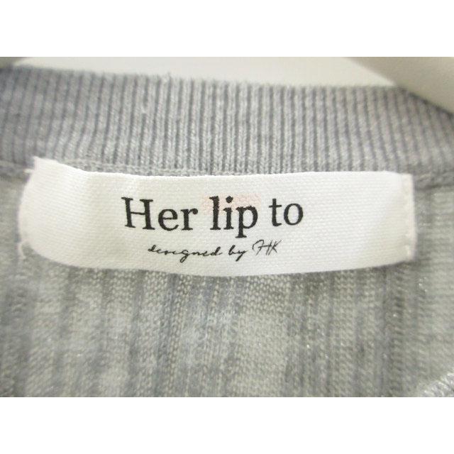 Her lip to ハーリップトゥ Her lip to Random Ribbed Knit Cardigan