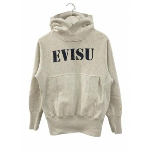 EVISU（エヴィス） スウェットパーカー ステンシル ロゴプリント