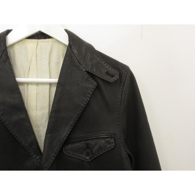メールアンドコー MALE&Co. レザー ジャケット S ブラック 黒 山羊革 