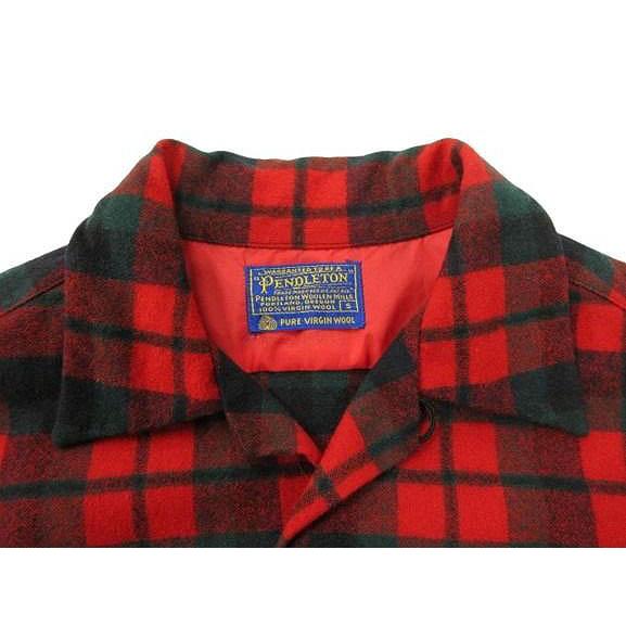 60s USA製 PENDLETON ペンドルトンボードシャツ 開襟 ボックス ペンドルトン PENDLETON 60s 70s オープンカラーシャツ ボードシャツ