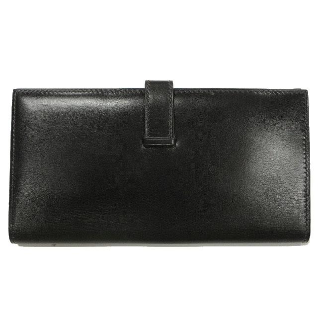 HERMES（エルメス） クラシック ベアン 長財布 ブラック 黒 ゴールド 