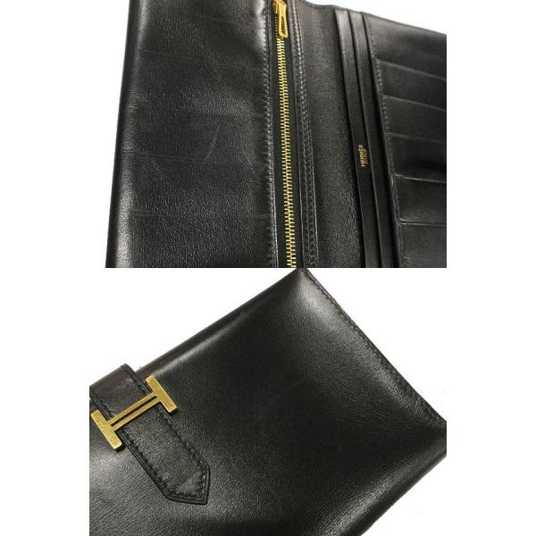 HERMES 長財布　ベアン クラシック ブラック ゴールド金具　エルメス HERMES（エルメス） クラシック ベアン 長財布 ブラック 黒 ゴールド