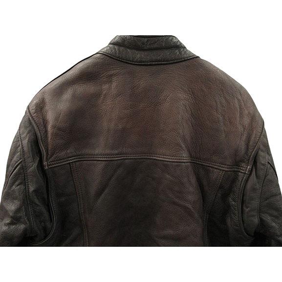 CHAMPLAIN LEATHER レザージャケット USA製 40 黒 ブラック 革ジャン