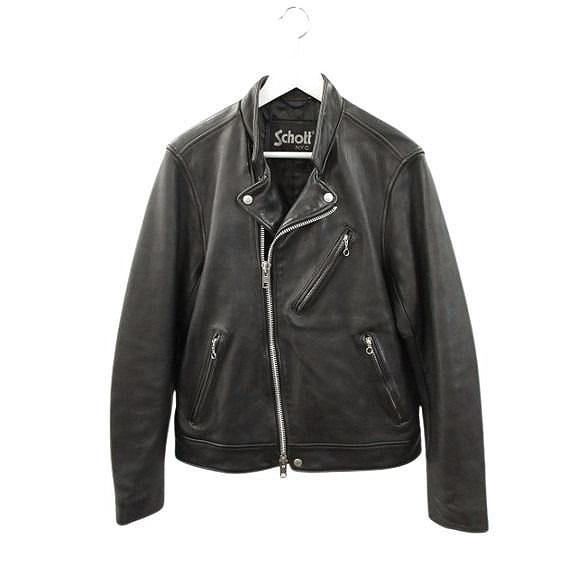 Schott ブラック レザーライダースジャケット Schott LEATHER SERIES｜Schott NYC OFFICIAL サイト| Schott NYC
