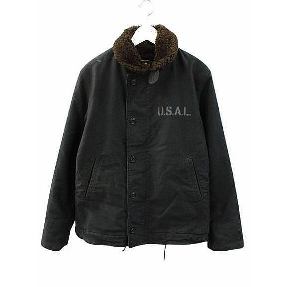 アルファ ALPHA N-1 DECK JACKET デッキジャケット 20521 黒 ブラック 