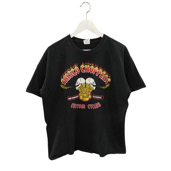 00s フリスコチョッパーズ FRISCO CHOPPERS Tシャツ スカルプリント