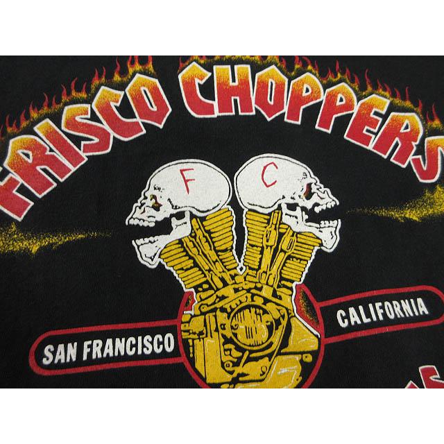 00s フリスコチョッパーズ FRISCO CHOPPERS Tシャツ スカルプリント