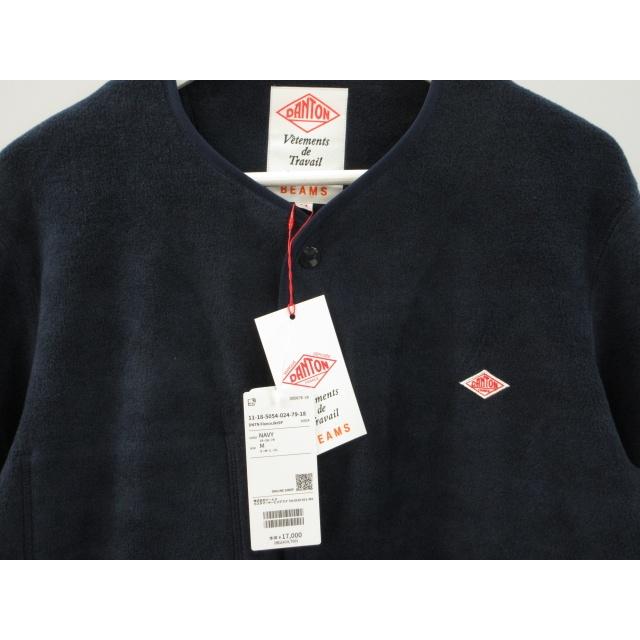 DANTON ビームス別注　フリースジャケット　ネイビー 未使用品 ダントン DANTON BEAMS 別注 フリースジャケット M ネイビー