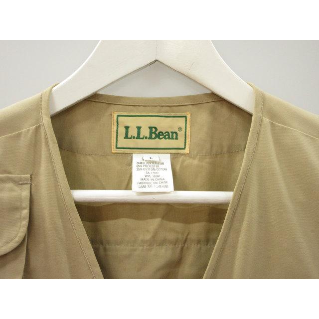エルエルビーン L.L.BEAN 90s フィッシングベスト H428 ベージュ L