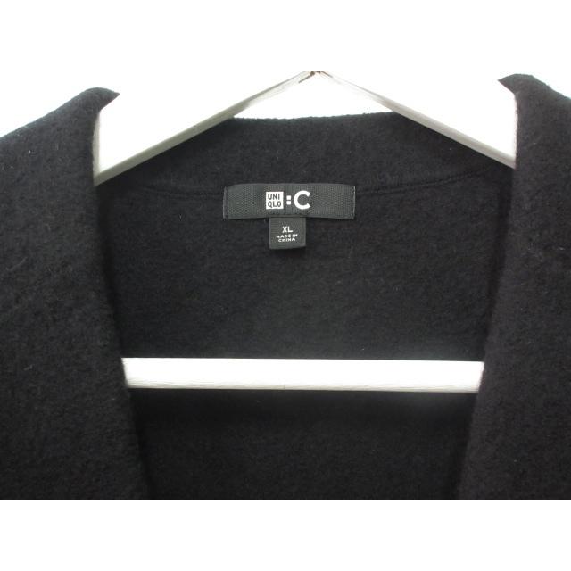 ユニクロ（UNIQLO） テーラードジャケット XL ウール混 ブラック 黒