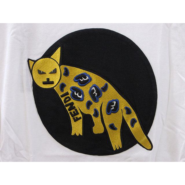 FENDI（フェンディ） モンスター レオパード Tシャツ 46 ホワイト 白 