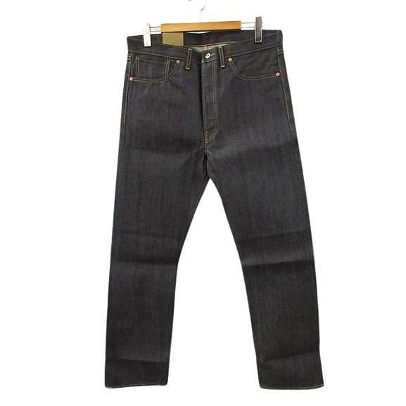 メンズ 未使用品 日本製 LEVIS リジッド デニムパンツ シンチバック W33L34