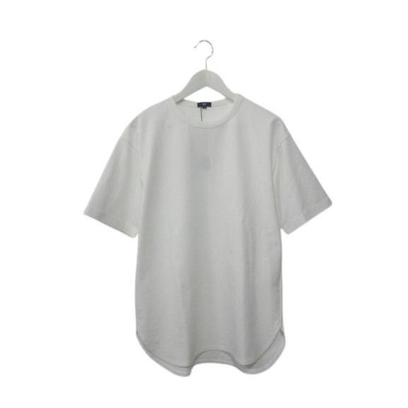 未使用品 プラステ PLST ストレッチコットンブレンドラウンドテールTシャツ S 半袖 カットソー 36-5201005 ホワイト 白 ...