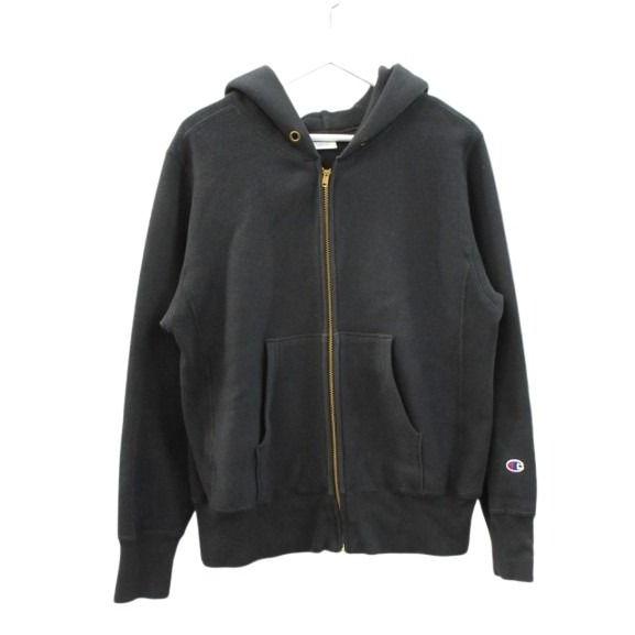 Champion（チャンピオン） リバースウィーブ ジップパーカー 青単色