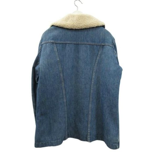 ラングラー 80s デニム ランチコート ボアジャケット USA製 M ラングラー WRANGLER 80s デニム ランチコート ボアジャケット USA製