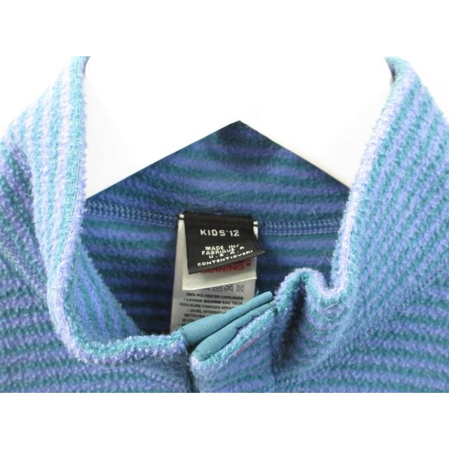 パタゴニア Patagonia USA製 フリース プルオーバー ボーダー ブルー