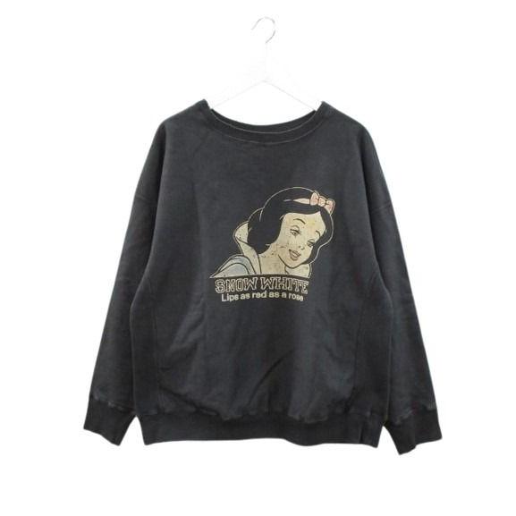 バウワウ BOWWOW SNOW WHITE SWEAT SHIRTS 白雪姫 ヴィンテージ加工