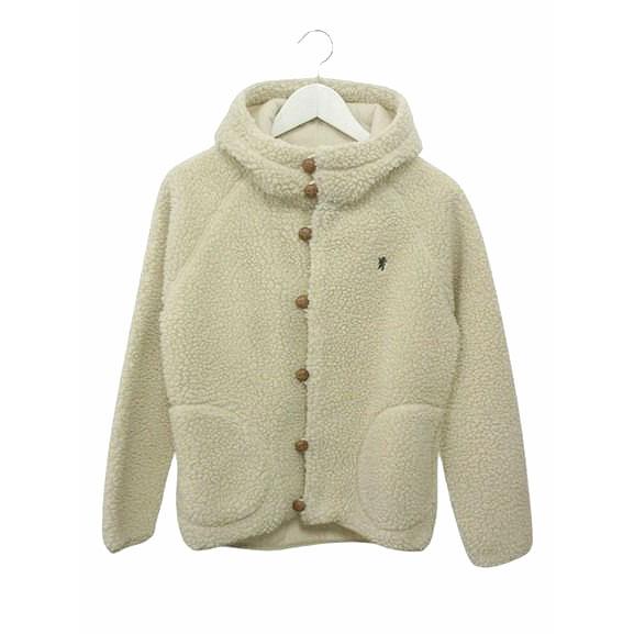 ジムフレックス くるみボタン ボア フードジャケット 14 ジム 