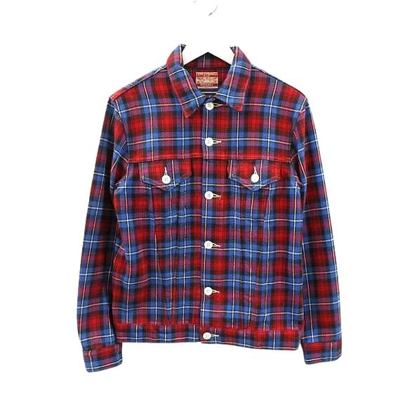 Levi's（リーバイス） ヘビーネル チェックシャツジャケット M レッド