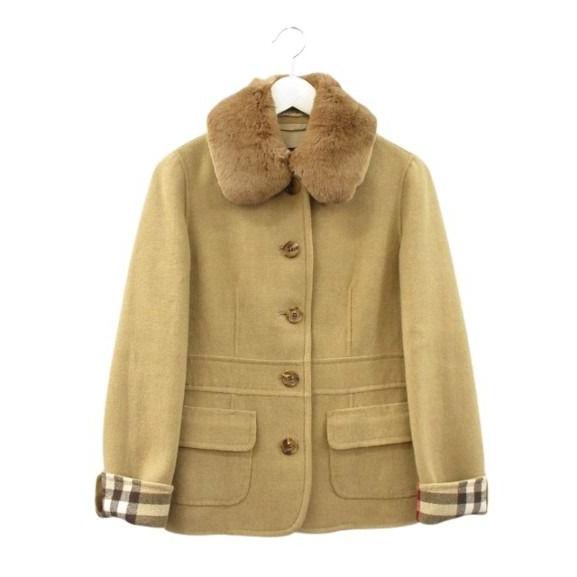 バーバリー ロンドン BURBERRY LONDON ウール カシミヤ ダブルフェイス 