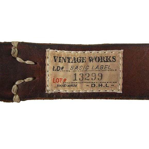 VINTAGE WORKS ヴィンテージワークス レザー ベルト 本革 茶色