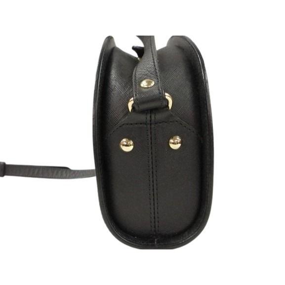 美品】A.P.C. ショルダーバッグ ハーフムーン レザー ブラック 美品 