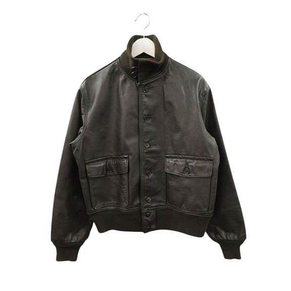 ショット SCHOTT A-1 レザー フライトジャケット USA製 42 ダーク 