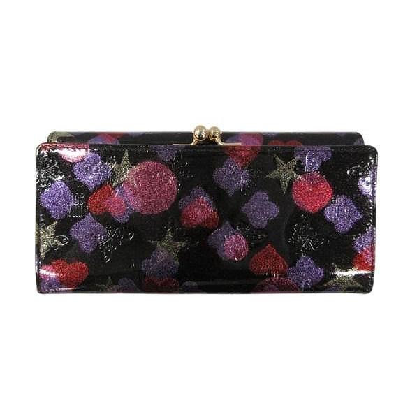 ANNA SUI（アナスイ） スパーキー 長財布 がま口 エナメル ハート柄