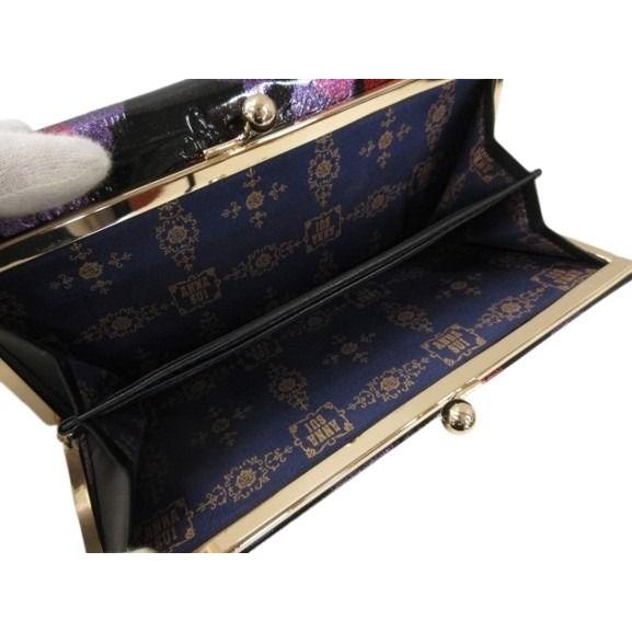 ANNA SUIアナスイ 長財布 スパーキー がま口　エナメル　 星 ハート ANNA SUI（アナスイ） スパーキー 長財布 がま口 エナメル ハート柄