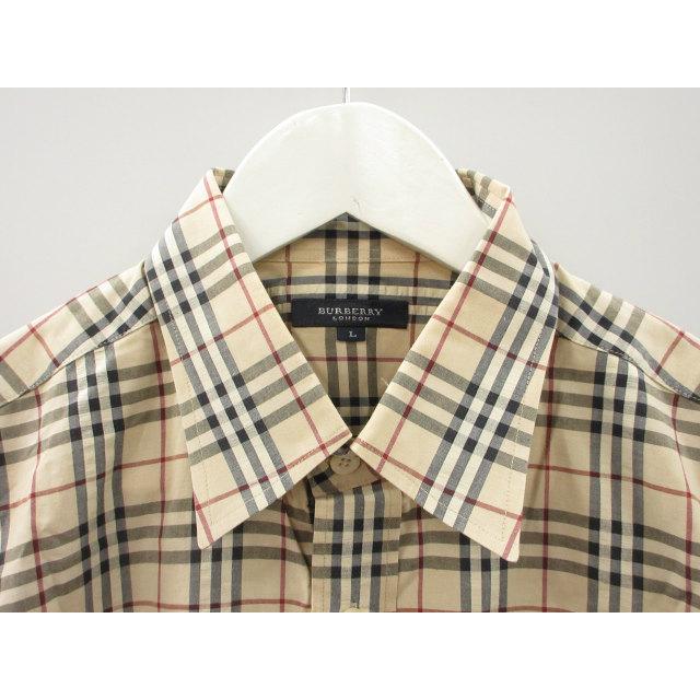 バーバリー ロンドン BURBERRY LONDON シャツ 半袖 チェック L