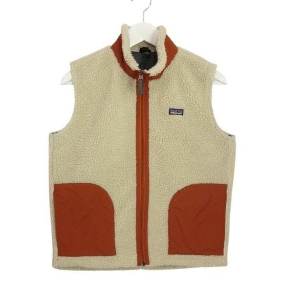 パタゴニア Patagonia キッズ レトロX ベスト XL ベージュ オレンジ 