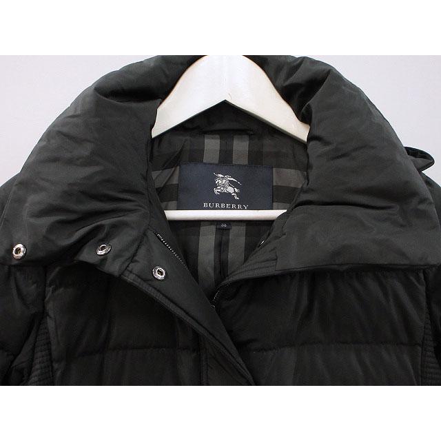 バーバリー ロンドン BURBERRY LONDON ダウンコート 38 ブラック 黒 