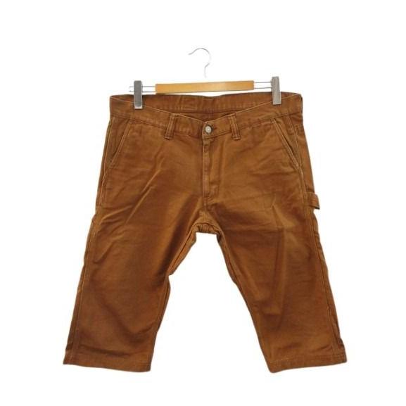 桃太郎ジーンズ GTB ダックペインタークロップドパンツ 36 茶色 桃太郎ジーンズ（MOMOTARO JEANS） MOMOTARO JEANS GTB ダック