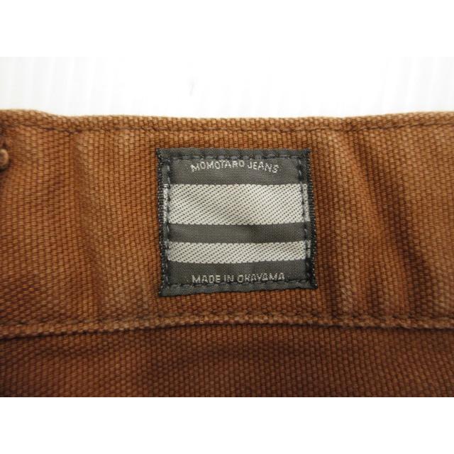 桃太郎ジーンズ GTB ダックペインタークロップドパンツ 36 茶色 桃太郎ジーンズ（MOMOTARO JEANS） MOMOTARO JEANS GTB ダック