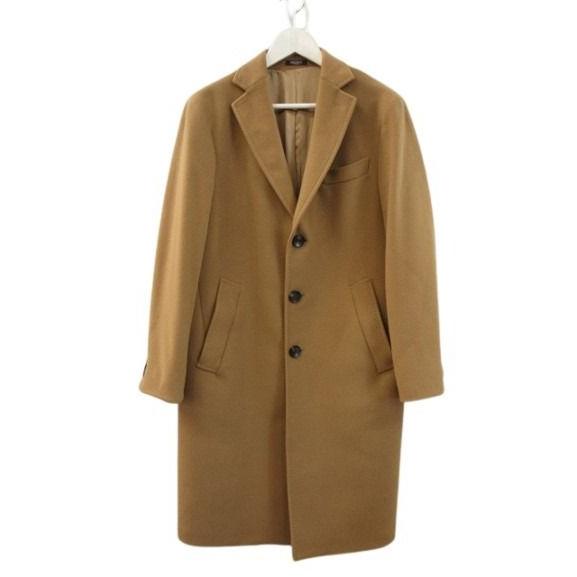 ブレラス BRERAS カシミヤ混 ウール チェスターコート  50 ブラウン ブレラス BRERAS カシミヤ混 ウール チェスターコート 50 ブラウン
